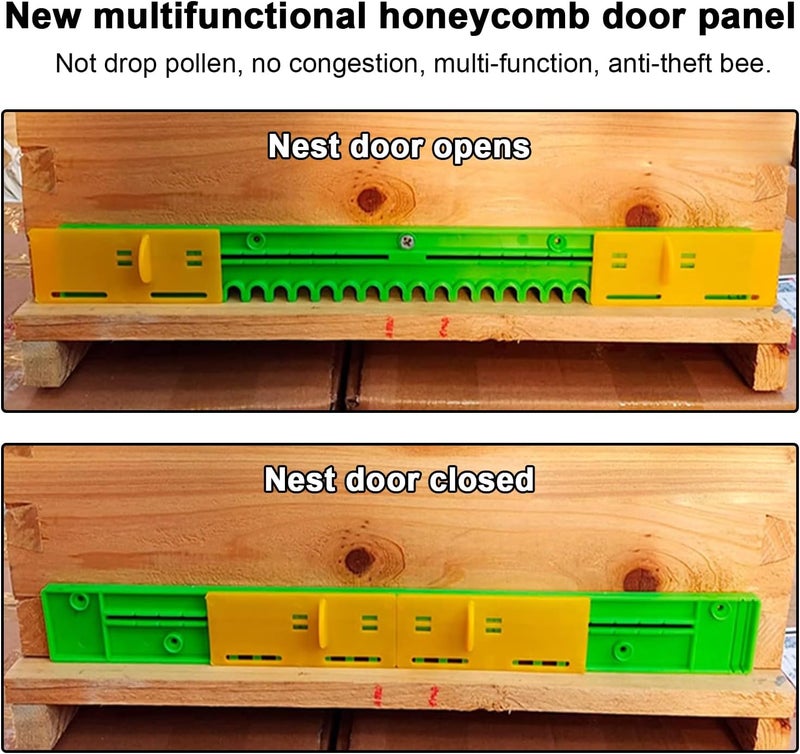 HiMo 6 Pack Bee Hive Entrance Reducer Hive Entrance Protector for Beekeeping Bee Hive Mouse Guard Beehive Entrance Gates Bee Hive Plastic Reducer Guards Beekeeping Equipment, Length 16.14 Inch - Image 4